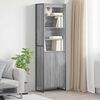 vidaXL Gabinetes Altos 2 pcs Gris Sonoma 60 x 36 x 200 cm