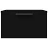 vidaXL Mesitas de noche de pared 2 uds negro 34x30x20 cm