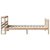 vidaXL Estructura de cama sin colch&oacute;n madera maciza de pino 90x190 cm