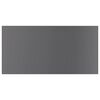 vidaXL Estante estanter&iacute;a 4 uds contrachapada gris brillo 60x30x1,5 cm