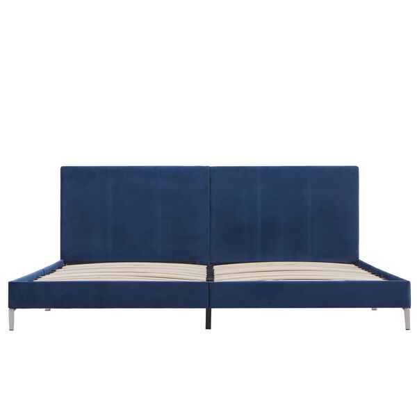 vidaXL Estructura de cama sin colchón tela azul 180x200 cm