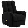 vidaXL Sill&oacute;n de masaje elevable tela negro