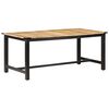 vidaXL Mesa de comedor de madera maciza de mango rugosa 180x90x76 cm