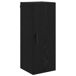 vidaXL Armario de pared Roble Negro 34,5 x 34 x 90 cm