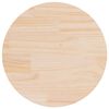vidaXL Tablero de mesa redondo madera maciza de pino &Oslash;70x3 cm