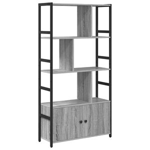 vidaXL Estante de libros Gris sonoma 80 x 30 x 155,5 cm