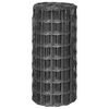 vidaXL Euro Valla de acero gris 25x0,8 m
