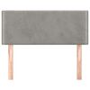 vidaXL Cabecero de terciopelo gris claro 80x5x78/88 cm