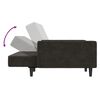 vidaXL Sofá cama de 2 plazas terciopelo gris oscuro