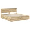 vidaXL Estructura de cama Roble Sonoma 180 x 200 cm Madera Ingenieril
