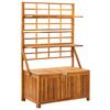 vidaXL Caja de almacenaje de madera maciza de acacia 99x55x160 cm