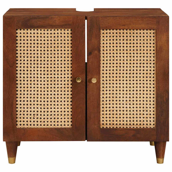 vidaXL Mueble de lavabo Marr&oacute;n 62 x 33 x 58 cm Madera de ingenier&iacute;a