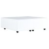 vidaXL Mesa de centro blanco brillante 100x100x35 cm