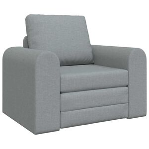 vidaXL Sof&aacute; cama Gris Claro 98 x 71 x 83 cm tela