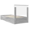 vidaXL Estructura de cama Gris Sonoma 90 x 200 cm Madera de ingenier&iacute;a