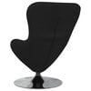 vidaXL Sill&oacute;n huevo Negro 63 x 73 x 90 cm tela