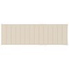 vidaXL Tumbona doble y cojines crema madera pino impregnada