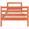 vidaXL Estructura de cama sin colch&oacute;n madera de pino marr&oacute;n 90x200 cm