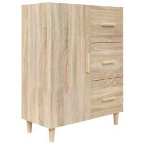 vidaXL Aparador de madera de ingenier&iacute;a roble Sonoma 69,5x34x90 cm