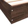 vidaXL Estructura de cama sin colchón madera marrón roble 75x190 cm