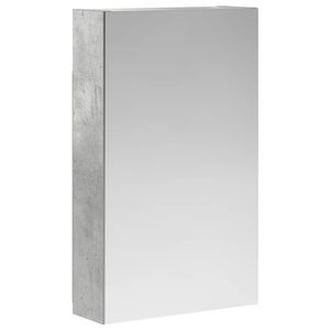 vidaXL Armario con espejo de ba&ntilde;o Gris Concreto 30 x 10,5 x 50 cm