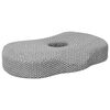vidaXL Almohada con almohada Gris 55 x 36 x 10 cm Poli&eacute;ster