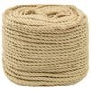 vidaXL Cuerda multiusos 6 mm 100 m Natural PP 240 kg Carga m&aacute;x.