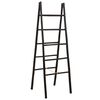 vidaXL Escalera de manta de doble cara Negro 50 x 50 x 159 cm Bamb&uacute;