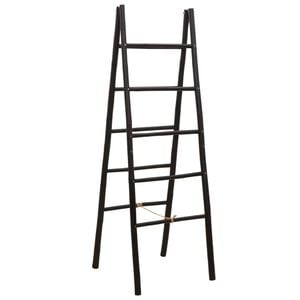 vidaXL Escalera de manta de doble cara Negro 50 x 50 x 159 cm Bamb&uacute;