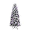 vidaXL &Aacute;rbol de Navidad artificial 210 cm PVC y Pl&aacute;stico y Acero y PE