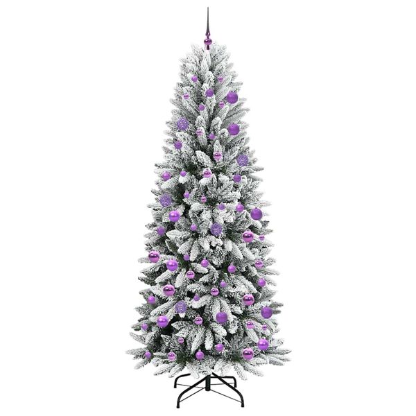 vidaXL &Aacute;rbol de Navidad artificial 210 cm PVC y Pl&aacute;stico y Acero y PE