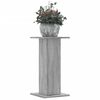 vidaXL Soportes de plantas 2 uds madera gris Sonoma 30x30x60 cm