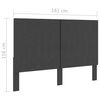 vidaXL Cama box spring tela gris oscuro 160x200 cm