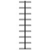 vidaXL Botelleros de pared para 18 botellas 2 unidades hierro negro