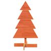 vidaXL &Aacute;rbol de Navidad de adorno madera maciza pino marr&oacute;n cera 80 cm