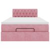 vidaXL Estructura de cama otomana colch&oacute;n terciopelo rosa 120x200cm