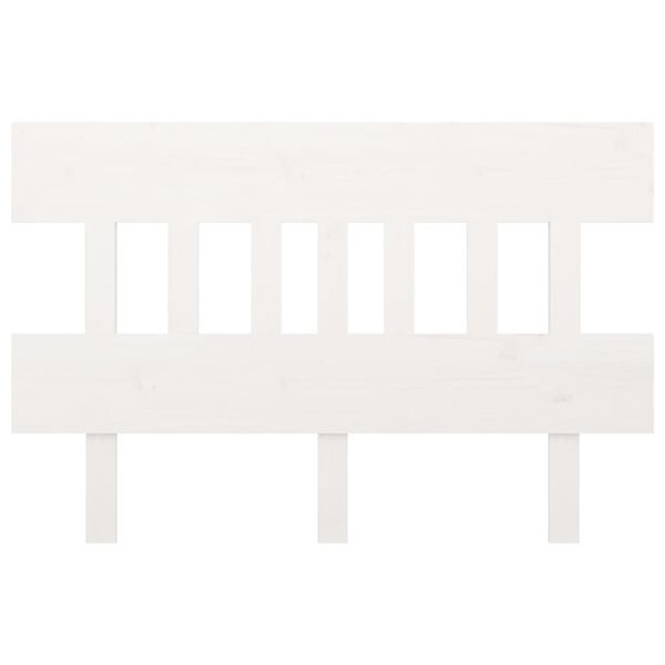 vidaXL Cabecero de cama madera maciza de pino blanco 138,5x3x81 cm