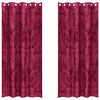 vidaXL Cortinas de Terciopelo 2 pcs Rojo vino tinto 245 x 140 cm