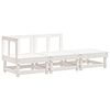 vidaXL Juego de muebles de jard&iacute;n 3 pzas madera maciza de pino blanco