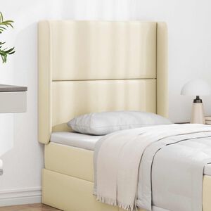 vidaXL Oreja de cabecero Crema 80 x 16 x 4 cm PVC