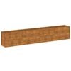 vidaXL Jardinera elevada 385x50x69 cm de acero corten