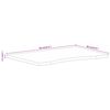 vidaXL Tablero de escritorio con curva madera mango rugosa 80x60x2,5cm
