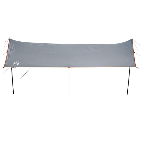 vidaXL Lona de camping impermeable naranja 460x305x210 cm