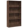 vidaXL Estanter&iacute;a de madera de ingenier&iacute;a marr&oacute;n roble 80x24x143 cm
