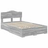 vidaXL Estructura de cama con cabecera Gris Sonoma 120 x 200 cm