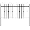 vidaXL Valla de Piquete ASTEN 200 x 150 cm Negro