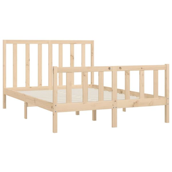 vidaXL Estructura de cama madera maciza 150x200 cm