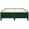 vidaXL Estructura cama sin colch&oacute;n terciopelo verde oscuro 120x190cm