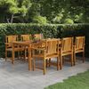 vidaXL Mesa de jardín de madera maciza de acacia 200x100x74 cm