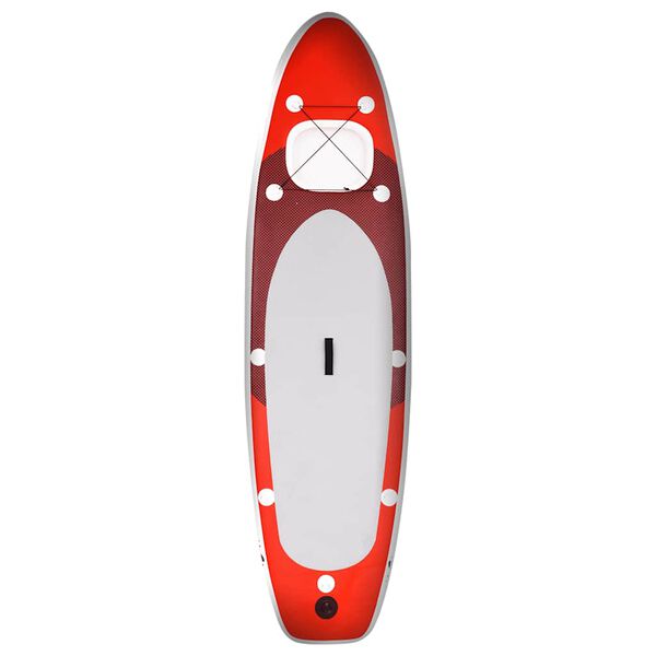 vidaXL Juego de tabla paddle surf inflable roja 360x81x10 cm